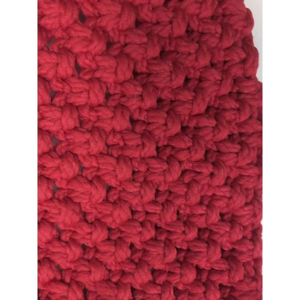 Christmas Santa Macrame Vintage Wall Hanging 29.5